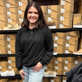 Heimish Long Puff Sleeve Ribbed Hoodie