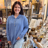 Heimish Button Down Ribbed Hoodie, Assorted Colors