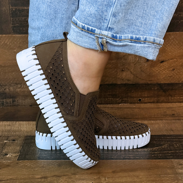 Ilse Jacobsen Tulip 141WOM Platform In Chestnut