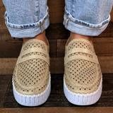 Ilse Jacobsen Tulip 3863 Platform In Glitter Platin