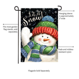 ‘Snowtime Snowman’ Decorative Flag