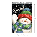 ‘Snowtime Snowman’ Decorative Flag