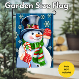 ‘Candy Cane Snowman’ Decorative Flag