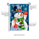 ‘Candy Cane Snowman’ Decorative Flag