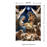 ‘Christ is Born’ Decorative Flag