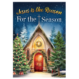 ‘Reason For The Season Church’ Decorative Flag