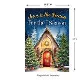‘Reason For The Season Church’ Decorative Flag