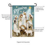 ‘Rejoice Nativity’ Decorative Flag