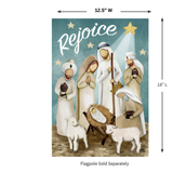 ‘Rejoice Nativity’ Decorative Flag