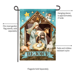 ‘Holy Nativity Rejoice’ Decorative Flag