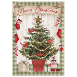 ‘Potted Merry Christmas Tree’ Decorative Flag