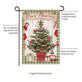 ‘Potted Merry Christmas Tree’ Decorative Flag