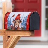 ‘Bundled Up Highland Cow’ Decorative Mailbox Cover