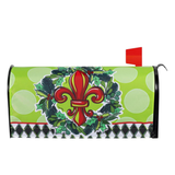 ‘Holiday Fleur de Lis’ Decorative Mailbox Cover