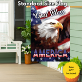 ‘God Bless America Eagle’ Decorative Flag