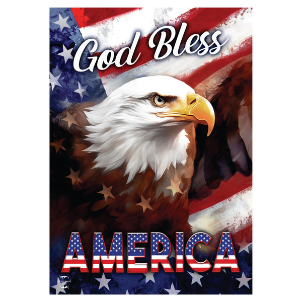 ‘God Bless America Eagle’ Decorative Flag