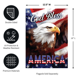 ‘God Bless America Eagle’ Decorative Flag