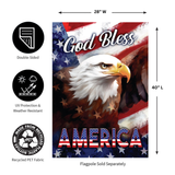 ‘God Bless America Eagle’ Decorative Flag