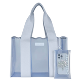 CASE-MATE Carolina Blue Crochet Wave Jelly Tote Bag