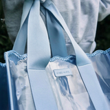 CASE-MATE Carolina Blue Crochet Wave Jelly Tote Bag