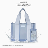 CASE-MATE Carolina Blue Crochet Wave Jelly Tote Bag