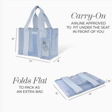 CASE-MATE Carolina Blue Crochet Wave Jelly Tote Bag