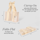 CASE-MATE Ecru Raffia Bow Jelly Tote Bag