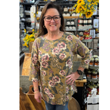 Dear Scarlett Tunic Top in Mustard