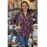 Dear Scarlett "Lizzy" Top In Maroon