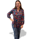 Dear Scarlett "Lizzy" Top In Jewel Teal