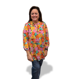 Dear Scarlett "Lizzy" Top In Multi Floral