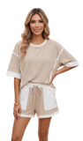 LDC Raw Edge Patchwork Short Set