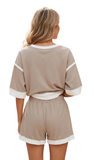 LDC Raw Edge Patchwork Short Set