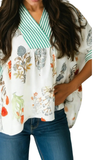 LDC V-Neck Shift Floral Top