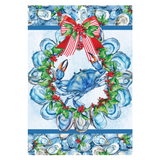 ‘Oyster Crab Wreath’ Decorative Flag