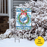 ‘Oyster Crab Wreath’ Decorative Flag
