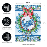 ‘Oyster Crab Wreath’ Decorative Flag