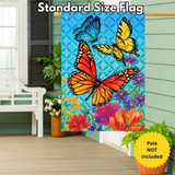 ‘Butterflies & Wildflowers’ Decorative Flag