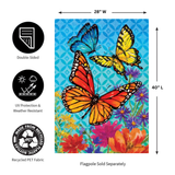 ‘Butterflies & Wildflowers’ Decorative Flag