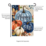 ‘Pumpkin Blues’ Decorative Flag