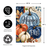 ‘Pumpkin Blues’ Decorative Flag