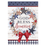 ‘American Wreath Rustic’ Decorative Flag