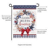 ‘American Wreath Rustic’ Decorative Flag