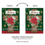 ‘Poinsettia Cross’ Decorative Flag