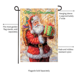‘Santa On Gold’ Decorative Flag