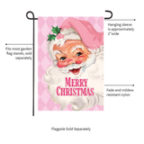 ‘Pink Santa’ Decorative Flag