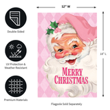 ‘Pink Santa’ Decorative Flag