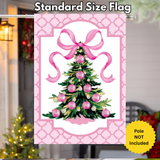 ‘Pink Christmas Tree’ Decorative Flag