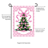‘Pink Christmas Tree’ Decorative Flag