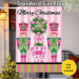 ‘Pink / Green Nutcrackers’ Decorative Flag
